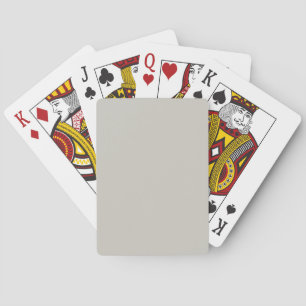 Repose Grey Solid Colour Playing Cards