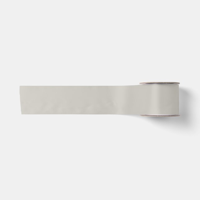Repose Grey Solid Colour Satin Ribbon (Front)
