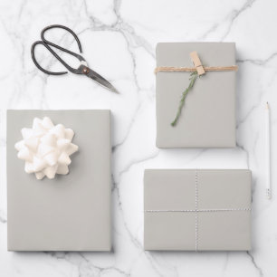 Repose Grey Solid Colour Wrapping Paper Sheet
