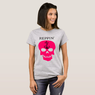 Reppin' The East Coast skull Lighthouse Route T-Sh T-Shirt