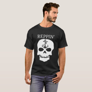 Reppin' The East Coast skull Lighthouse Route T-Sh T-Shirt