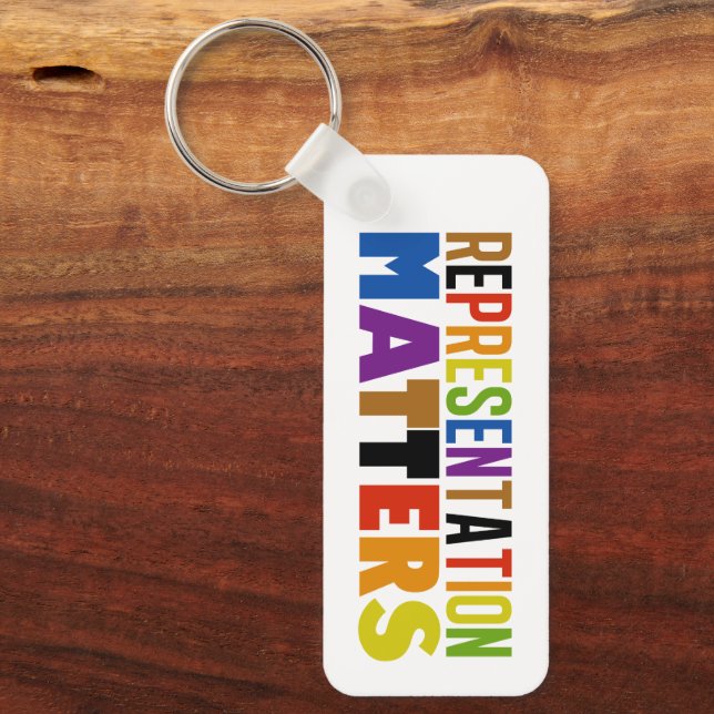 Representation Matters Rainbow Diversity Key Ring (Front)