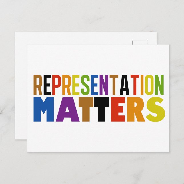 Representation Matters Rainbow Diversity Postcard (Front/Back)