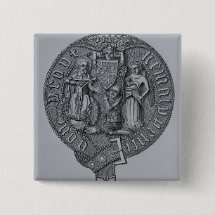 Representation of Edward the Black Prince 15 Cm Square Badge