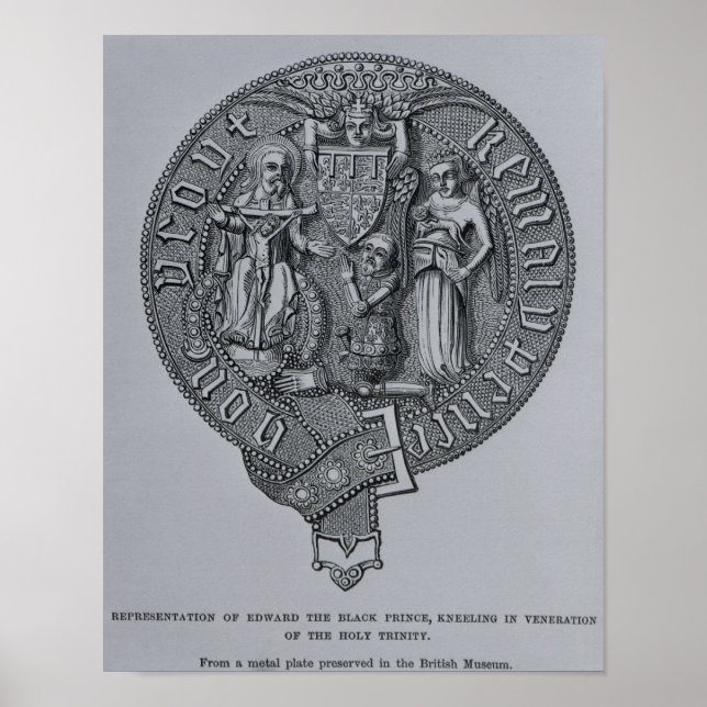 Representation of Edward the Black Prince Poster (Front)