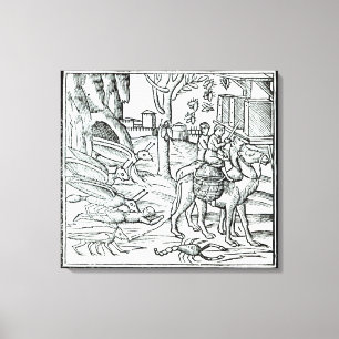 Representation of the Plague, 1572 Canvas Print