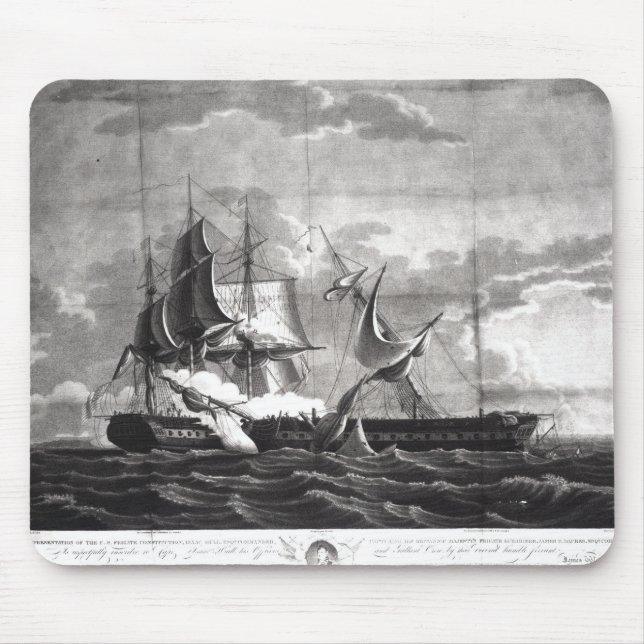 Representation of the US frigate, Mouse Mat (Front)