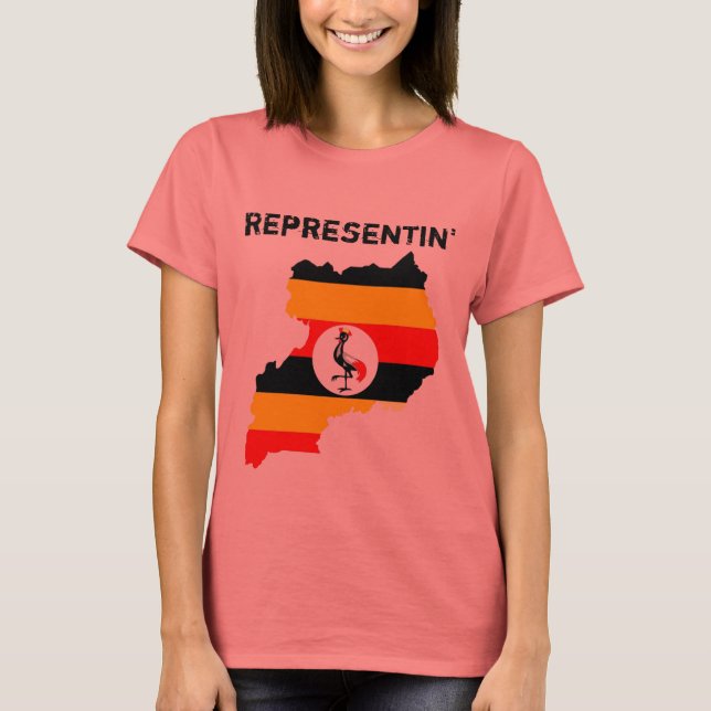 Representin' Uganda T-Shirt (Front)