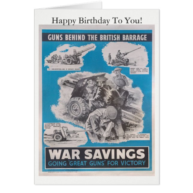 Reprint of British wartime poster. (Front)