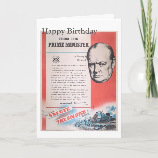 Reprint of British wartime poster. Card (Front)