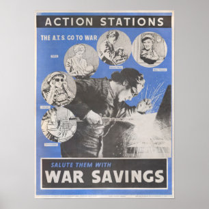 Reprint of British wartime poster. Poster