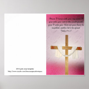 Reprintable church bulletin master template poster