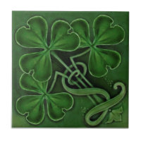 Repro Antique Minton Lucky Green Shamrocks