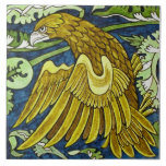 Repro Antique Wm De Morgan Golden Eagle Tile<br><div class="desc">The original of this tile, by William De Morgan, is one of two we have from a four tile set that could be repeated as a border or frieze. The other tile, a heron, is also listed. The other two tiles were mirror images of these and the four were rotated...</div>