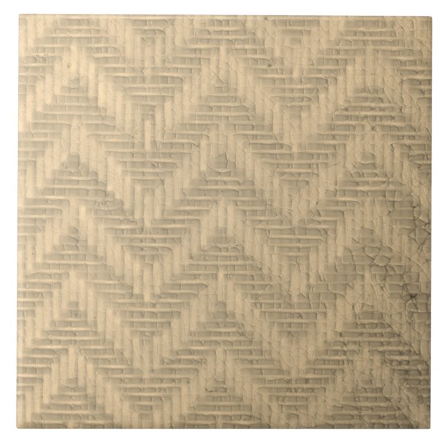 Repro Art Nouveau Modern Neutral Beige Tile (Front)