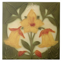 Repro Art Nouveau Tubelined Daffodil Trio