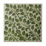 Repro De Morgan Green Leafy Foliage Field Tile<br><div class="desc">William De Morgan (1839-1917) was an important Arts & Crafts movement artist and was the head of tile production at William Morris's studio. His work was influenced by Persian and Islamic art and featured stylized flora and fauna from both life and fantasy. This tile is a perfect compliment to many...</div>