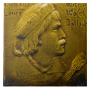 Repro Dutch Olive Green Face  Tile