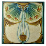 Repro Marsden Art Nouveau Decorative Ceramic Tile<br><div class="desc">The Art Nouveau style began in the last decade of the 19th century and lasted until WWI. Art Nouveau is, in many ways, an outgrowth of the Arts & Crafts movement. Art Nouveau tiles feature stylised designs with flowing curves based on natural forms. Great accent tile for backspashes, wall tiles,...</div>