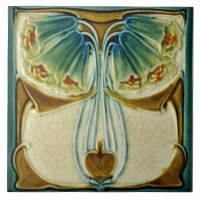 Repro Marsden Art Nouveau Decorative Ceramic Tile