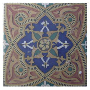 Repro Portuguese Colourful Floral Pattern Tile