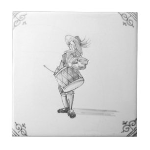 Repro Portuguese Drummer Azulejos Tile