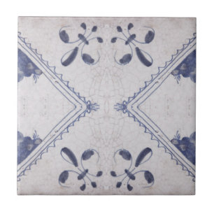 Repro Portuguese Floral Blue Azulejos Tile