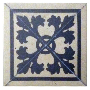Repro Victorian Tile Blue and White Delft Tile