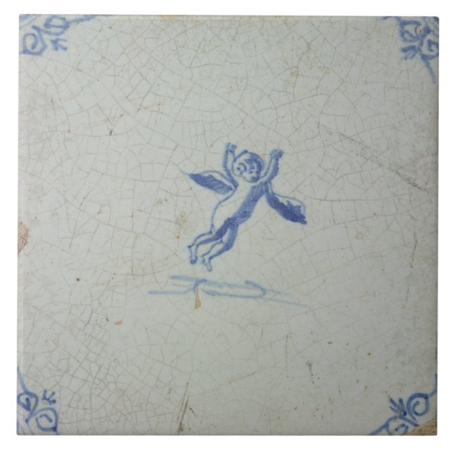 Repro Vintage Dutch Blue and White Delft tiles (Front)