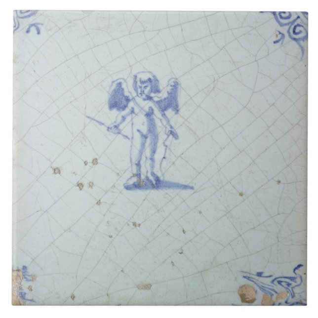 Repro Vintage Dutch Blue and White Delft tiles (Front)