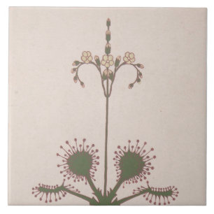 Repro Vintage Floral Print Tile