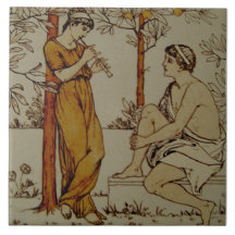 Repro Wedgwood Neoclassical Orange Grove Musicians