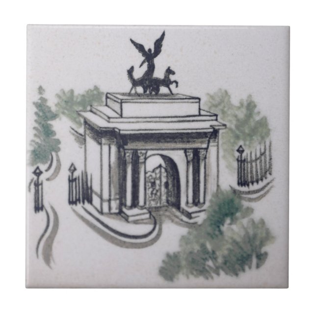 Repro Wellington Arch London Victorian Tile (Front)