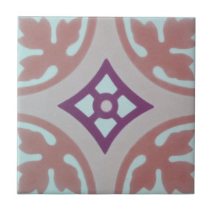 Reproduction Encaustic Cement Tile on Ceramic