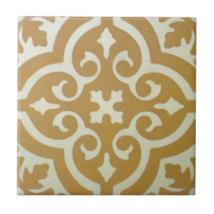 Reproduction Encaustic Cement Tile on Ceramic