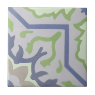 Reproduction Encaustic Cement Tile on Ceramic