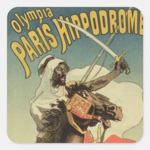 Reproduction of a poster advertising an 'Exhibitio Square Sticker