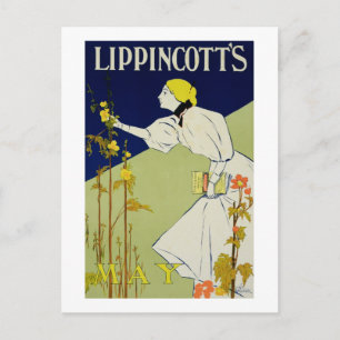 Reproduction of a poster advertising 'Lippincott's Postcard