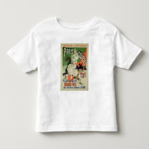 Reproduction of a poster advertising 'Paris Course Toddler T-Shirt