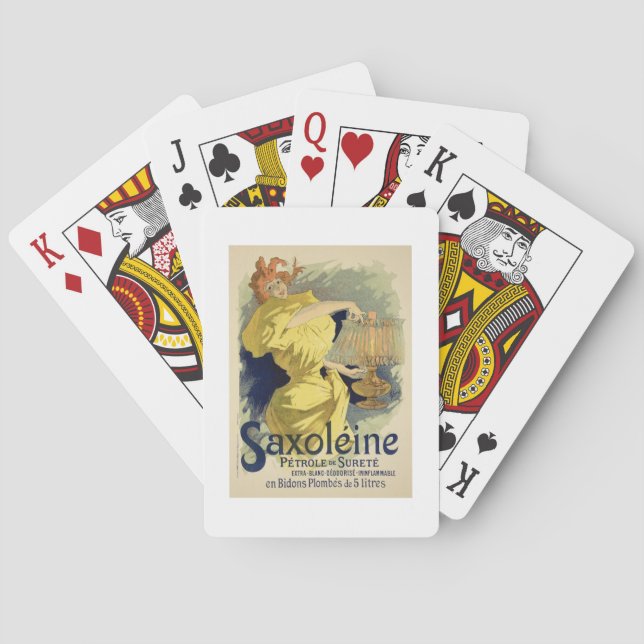 Reproduction of a poster advertising 'Saxoleine', Playing Cards (Back)