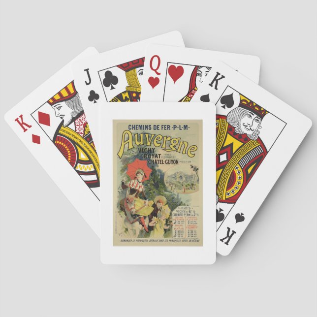 Reproduction of a poster advertising the 'Auvergne Playing Cards (Back)