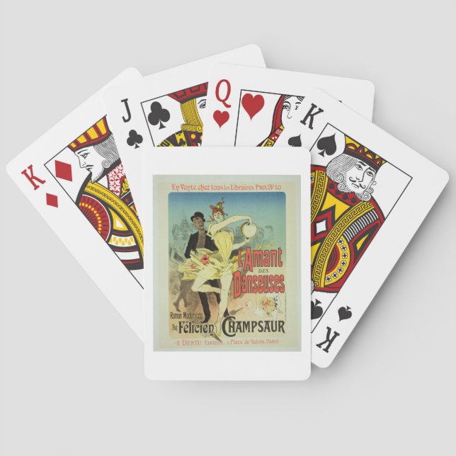 Reproduction of a poster advertising 'The Lover of Playing Cards (Back)
