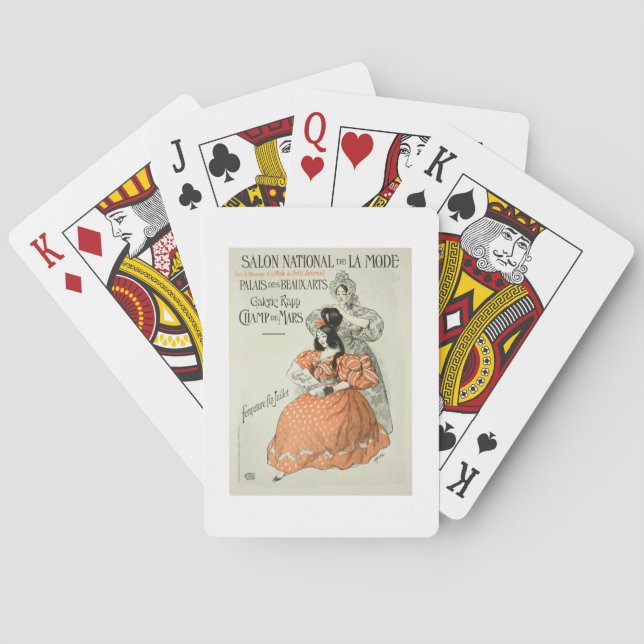 Reproduction of a poster advertising the 'Salon Na Playing Cards (Back)
