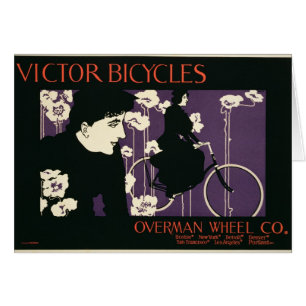 Reproduction of a poster advertising 'Victor Bicyc