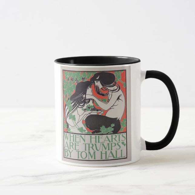 Reproduction of a poster advertising 'When Hearts Mug (Right)