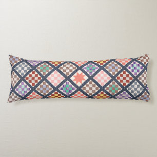 Reproduction of a Vintage Quilt from 1886 Body Cushion