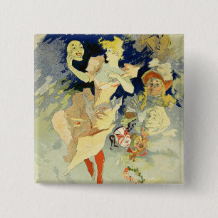 Reproduction of 'La Danse', 1891 (litho) 15 Cm Square Badge
