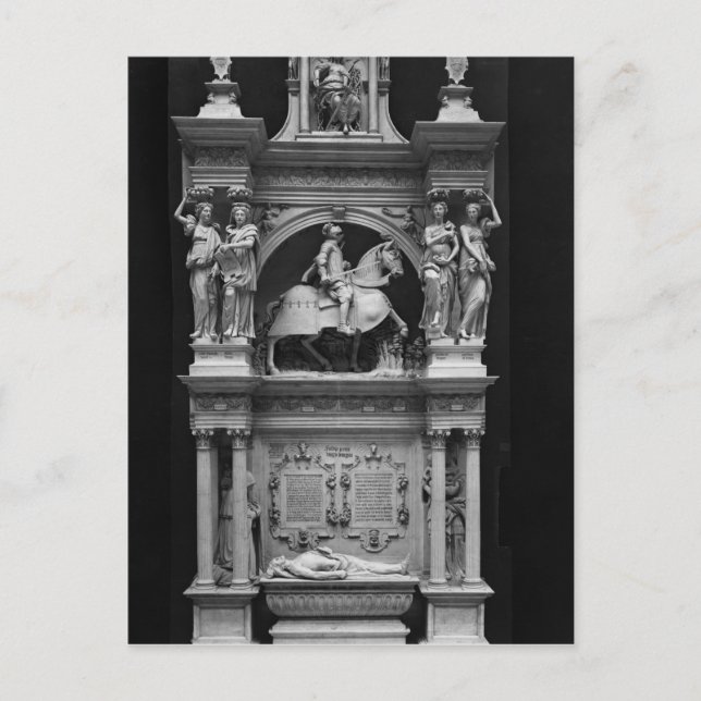 Reproduction of the tomb of Louis de Breze Postcard (Front)