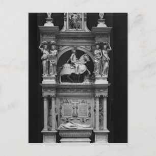 Reproduction of the tomb of Louis de Breze Postcard