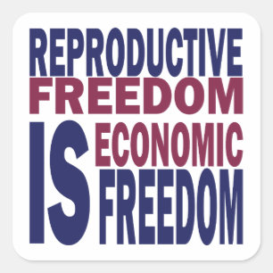 Reproductive Freedom Square Sticker